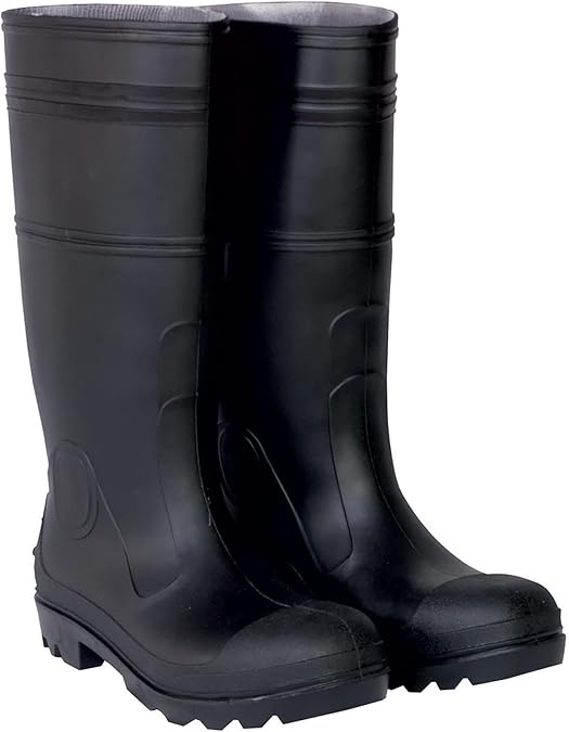 ATERET Footwear Protection PVC Steel Toe Boot 100% Waterproof Lightweight and Durable Footwear For Agricultural Construction Industry