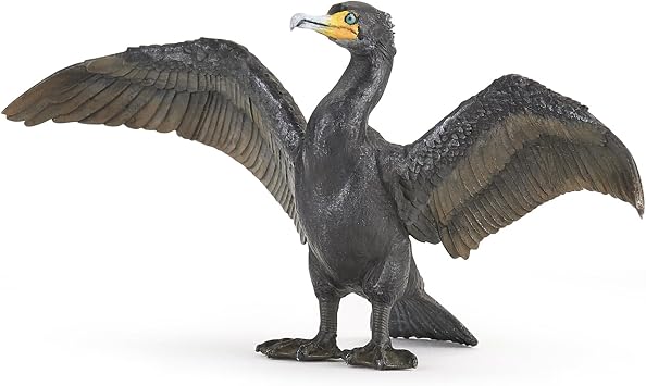 Papo - Realistic Cormorant Figure Toy for Kids - Ages 3+ Marine Life Collection - Educational Play Water Birds - Gift Idea Toy for Girls and Boys - 4.1 In X 2.0 In X 2.0 In