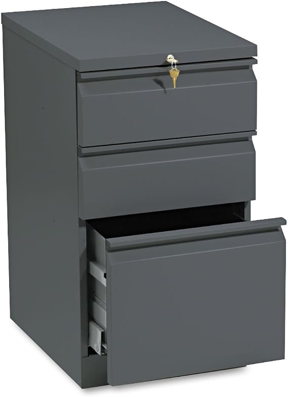HON Company Mobile Ped,Box/Box/File,R Pull,15amp;quot;X19-7/8amp;quot;X28amp;quot;,Charcoal