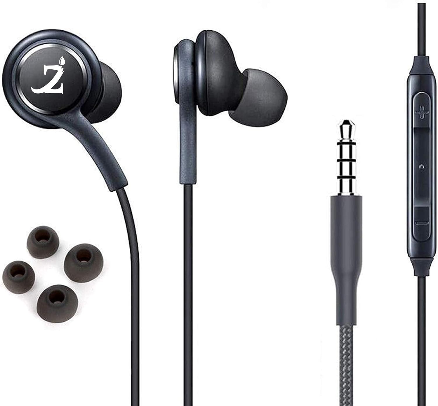PRO Stereo Headphones Works for Microsoft Lumia 1330 with Hands-Free Built-in Microphone Buttons  Crisp Digital Titanium Clear Audio! 3.5mm, 18 inch