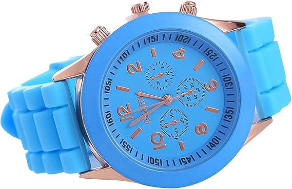 Singular-Point Men's Luxury Wrist Watches, Quartz Watch Silicone Strap Men and Ladies Watch Women Waterproof Watch Quartz Watch Cute Fashion Casual Macaron Color Watch Ornament