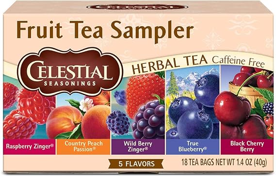 Celestial Seasonings Herbal Tea Fruit Sampler - 18 Tea Bags