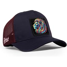 Aslan Logolu Lacivert-Bordo Trucker Şapka