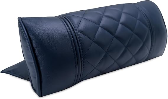 Octane Seating Head Pillow for Recliner | Diamond Stitch | Regatta Blue Italian Leather