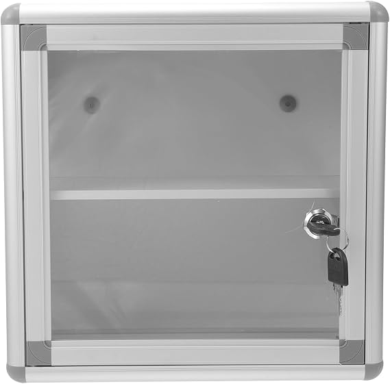 Wall Mount Medicine Cabinet, Bathroom Organizer with Lock, Large Capacity Shelves