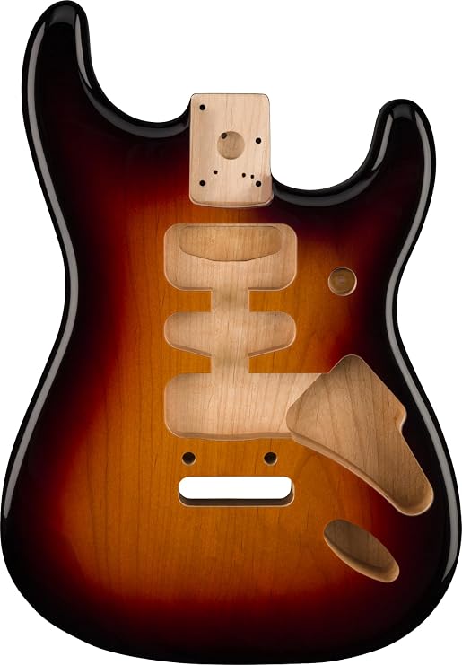 Fender Deluxe Series Stratocaster Body, Alder, 3-Color Sunburst