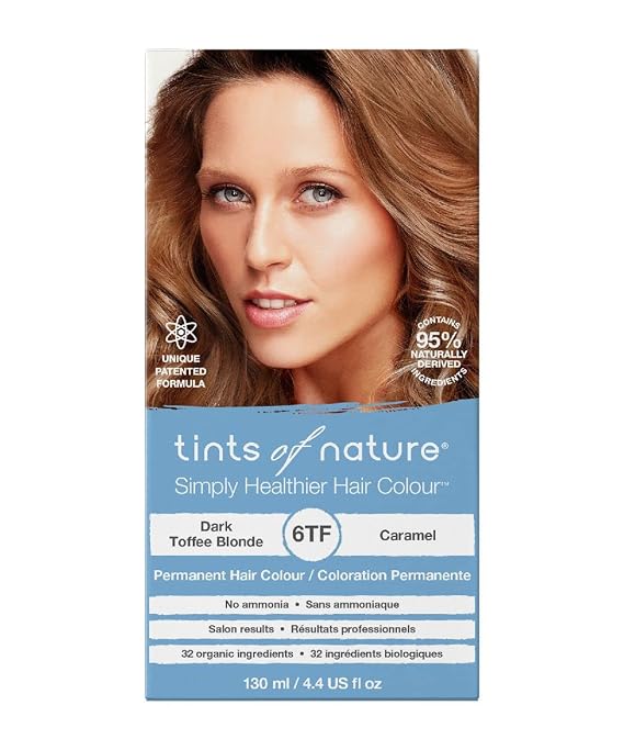 Tints of Nature 6TF Dark Toffee Blonde Hair Dye, Vegan 4.4 fl oz