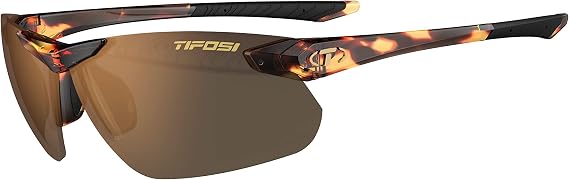 Tifosi Seek FC 2.0 Rimless Sunglasses - Cycling, Golf & Running | 100% UVA/UVB, shatterproof polycarbonate. Rimless all-sport fit, hydrophilic nose pads. For cycling, golf & running.