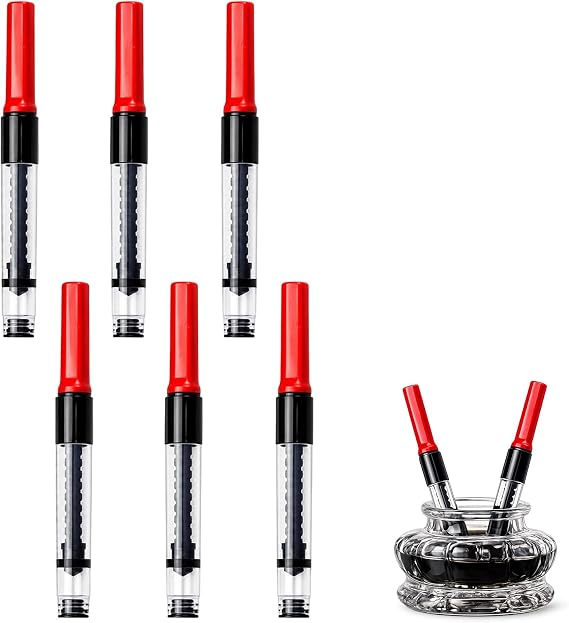 Lamy Ink Cartridge Converter, Red Twist Mechanism Ink Refilling Tool, Compatible with Lamy Safari and AL-Star Fountain Pens, 3.4 mm Standard Diameter for Writing and Document SigningLamy Ink Cartridge