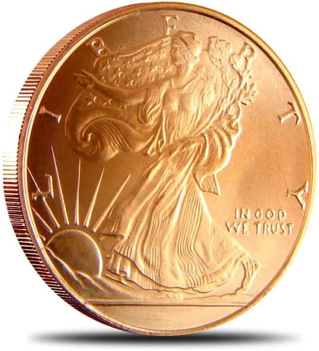 Wisemen Trading 1 oz Copper Round .999 Pure - Walking Liberty Collectible