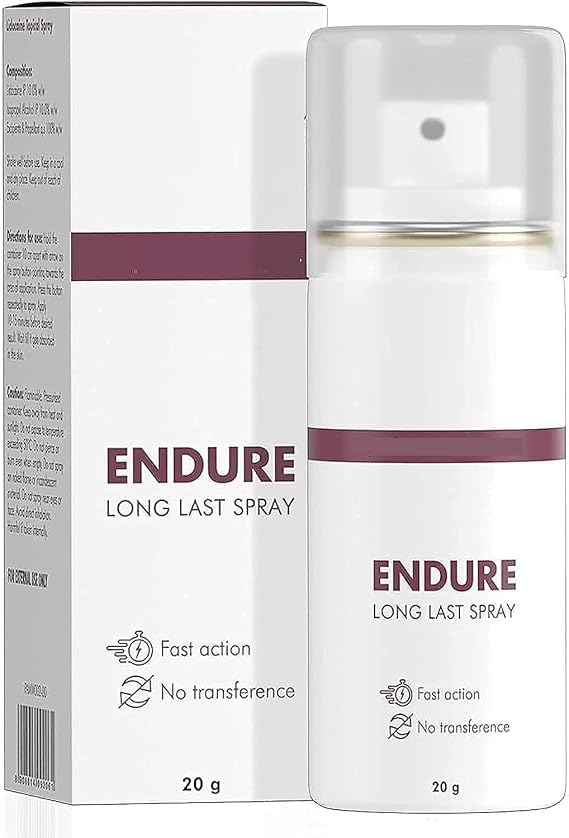 DK Endure Long Last Spray for Men | Safe & Effective | Pack of 1 | 20 Grams
