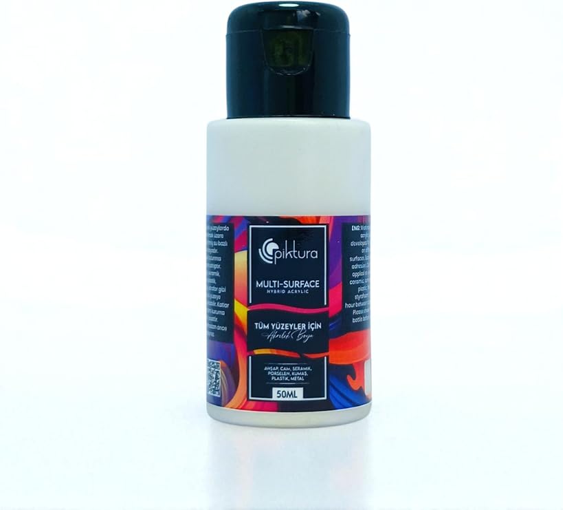 Akrilik Multisurface Boya 50ml (Sıcak Beyaz, 50 Mililitre)