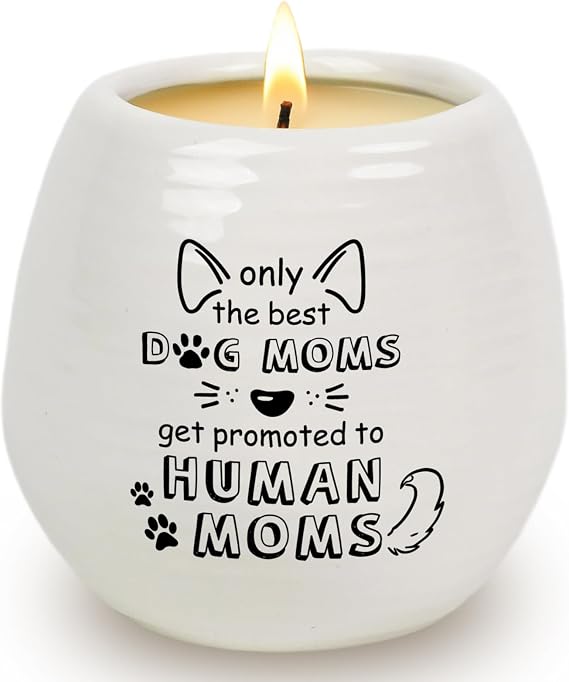 Uniquilling Expectant Mother Gift, Congrats on Pregnancy Gifts for Expecting Moms, Beautiful Ceramic Candle Jar with Simple Text Design