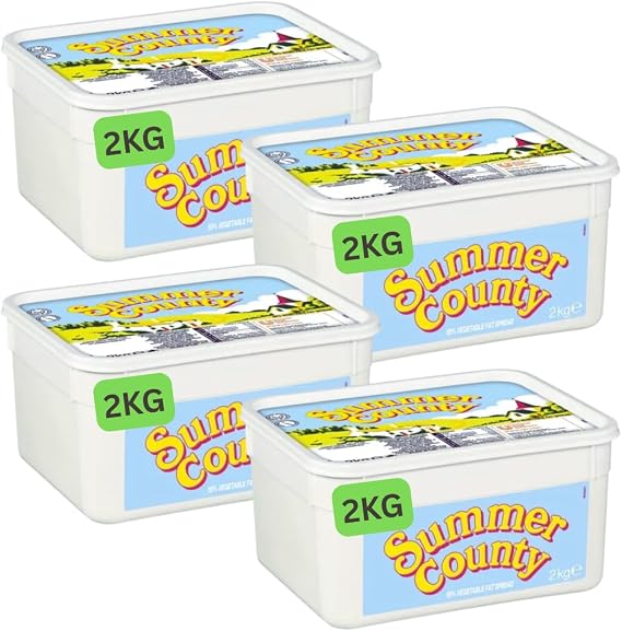 Summers County Spreadable Margarine - 55% Vegetable Fat Spread (4x2kg)