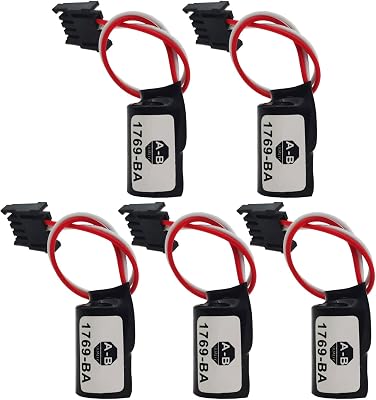 5 Pack 1769-BA 3V 1000mah Battery for SLC500 Battery 1769-BA 504 503 502 501