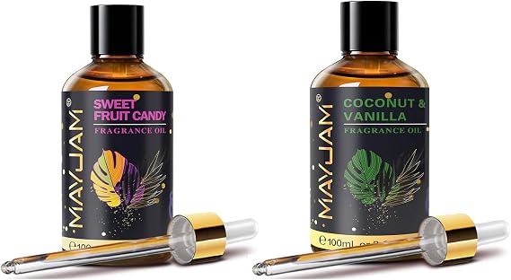 MAYJAM 100ML Sweet Fruit Candy and Coconut Vanilla Fragrance Oils Essential Oils