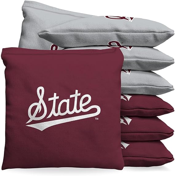 MSU Bulldogs Script State Logo 16oz Regulation Bags (Set of 8)