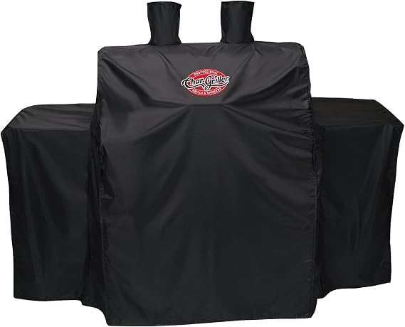 Char-Griller Universal 3 Burner Gas Grill Cover, Heavy Duty Weather Resistant Grill Protection, Model 3055, Black