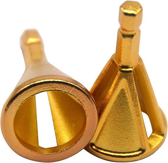2PCS Deburring External Chamfer Tool Drill Bit Gold Black