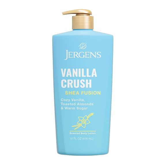 Jergens Shea Fusion Vanilla Crush Body Lotion, Dry Skin, 14 fl oz