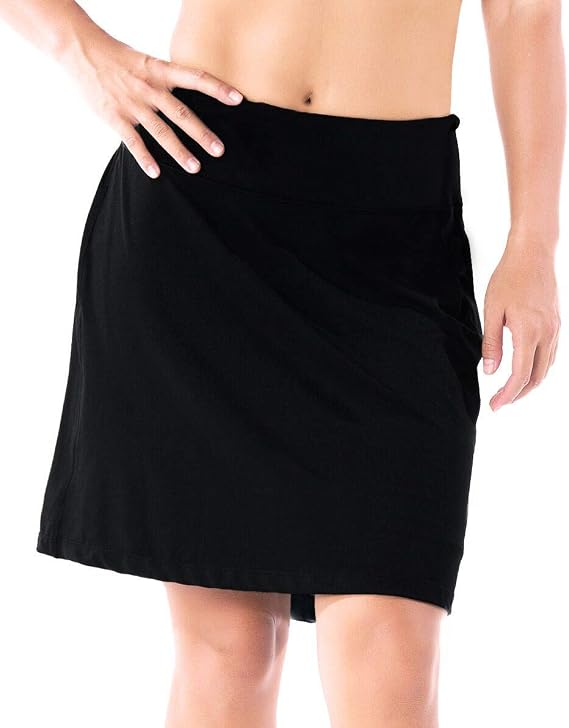 Yogipace Women's 17" Tennis Skirt Long Skort with Pockets, UPF 50+