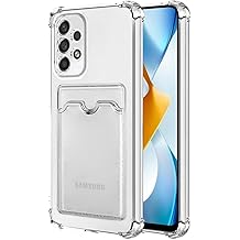 Samsung A52 İle Uyumlu Yüksek Kalite Özel Kartlıklı Şeffaf Telefon Kılıfı – Arka Cepli Cüzdanlı Silikon Koruyucu Kapak, Darbe Emici Esnek TPU, Günlük Kullanıma Uygun SZR03