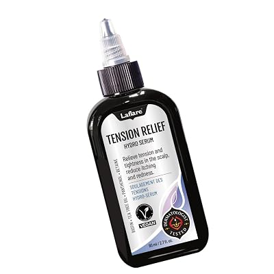 Laflare Hair and Scalp for Growth and Strength Oil, Tension Relief Hydro Serum, Scalp Protect Treatment Essence, Anti-Itch Oil, 2.7 Fl. Oz  80 ml TENSION RELIEF