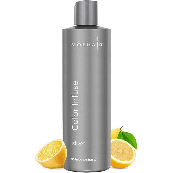 MOEHAIR Purple Toner for Gray, Silver & White Hair, Sulfate-Free, 12 Fl Oz