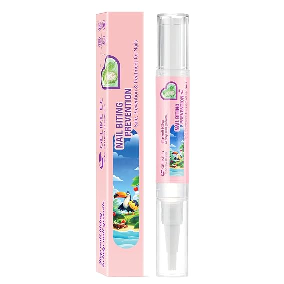NaNail Biting Prevention Pen: Stop Biting & Finger Sucking Treatment | Gelike EC Organic Fast-Drying Waterproof Solution - Bitter Taste Deterrent