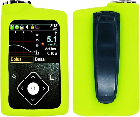 Premium Soft Silicone Case for Medtronic Insulin Pumps (MiniMed 630G MiniMed 640G MiniMed 670G MiniMed 770G) (Green)