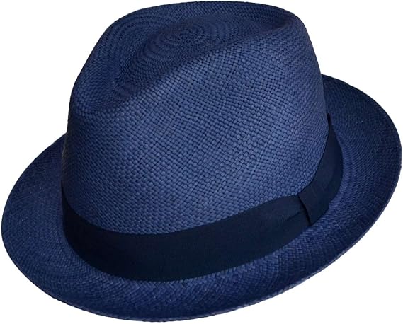 Teardrop Classic Straw Fedora - Short Brim - Many Colors - Brisa Weave - Handwoven in Ecuador