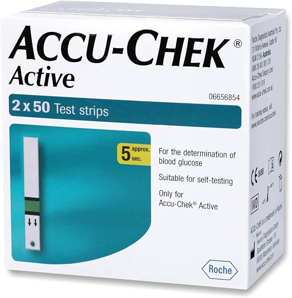 Accu-Chek Active Strips, 100 (50x2) (Multicolor)