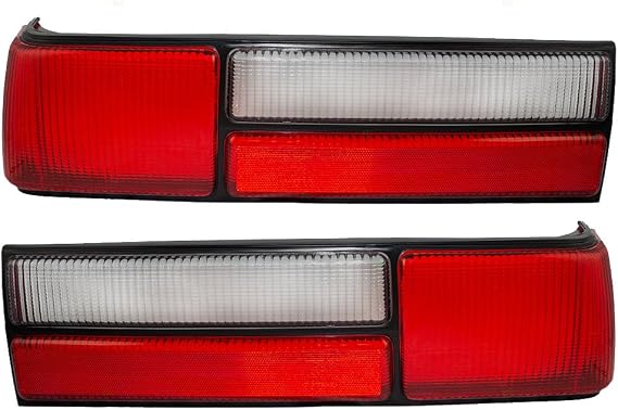 Brock Tail Light Lens for 1987-1993 Mustang LX E7ZZ13451A Set FO2808106