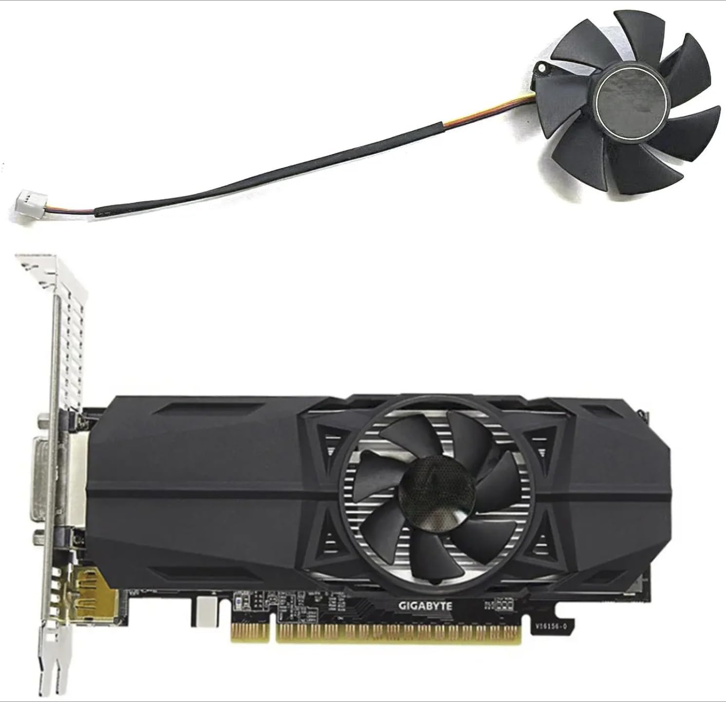 FS1250-S2053A 47MM 3-Pin Gigabyte GTX 1050 OC GPU Cooler Perfect for Gigabyte GTX1050/1050Ti Graphics Card Fan
