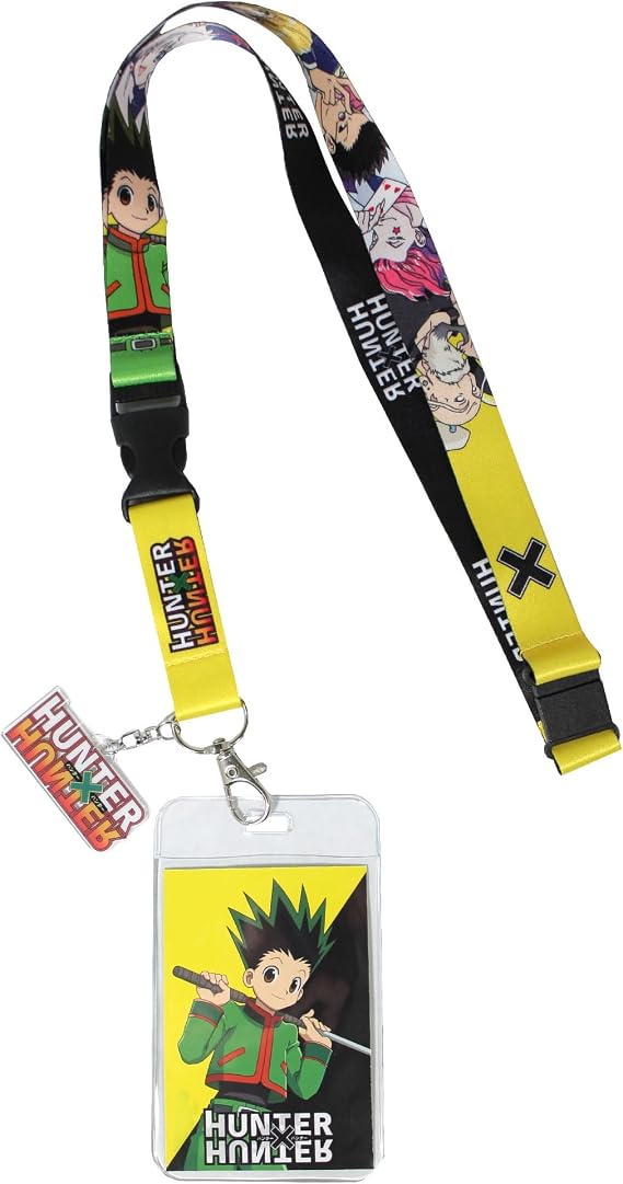 Hunter X Hunter Pro ID Badge Holder Keychain Breakaway Lanyard With Acrylic Charm