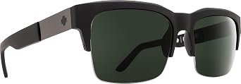 SPY Optic Malcolm, Square Semi-rimless Sunglasses, Color and Contrast Enhancing Lenses