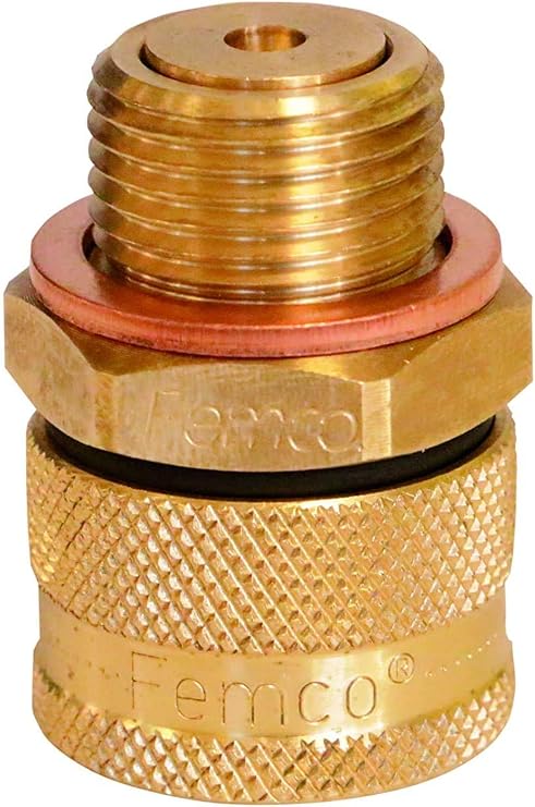 Femco Oil Drain Plug - Large Bore (LB) - Fast, Easy, Safe Oil Changes - No Tools (M18x1.5-T14)