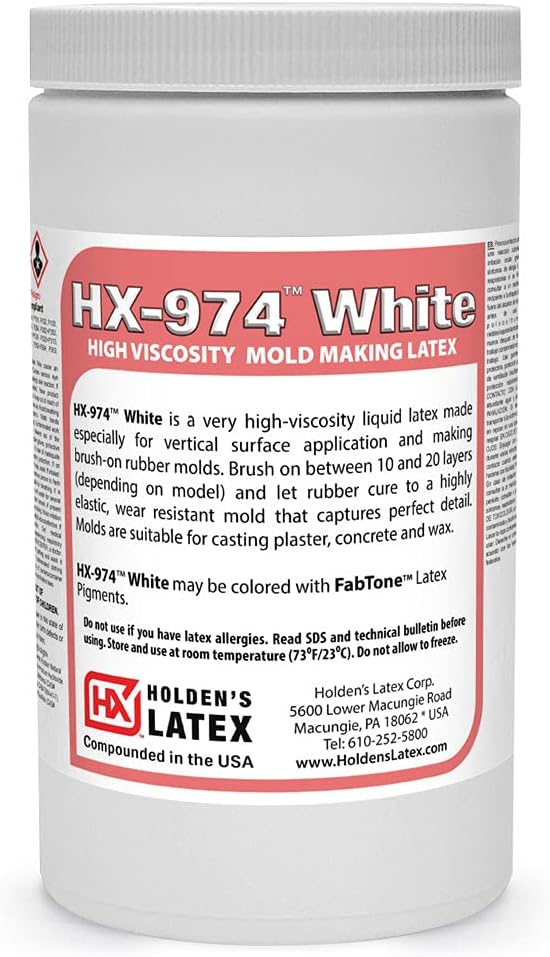 HX-974 White - High Viscosity Mold Making Latex - Quart Unit