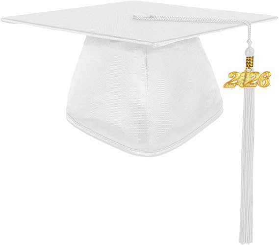 GradPlaza Kids Graduation Cap with 2026 Tassel,Shiny Finish