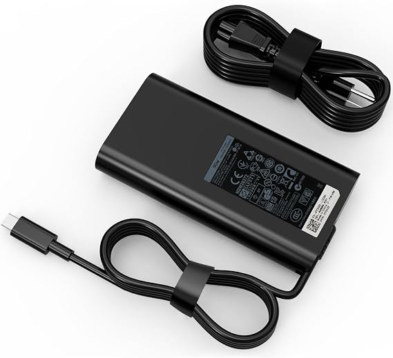 90W USB C AC Charger Compatible with Dell Latitude 3400 3500 5289 5300 2-in-1 7400 2-in-1 7300 7390 2-in-1 7200 2-in-1 9410 2-in-1 9510 0TDK33 LA90PM170 DA90PM170 Laptop Power Adapter