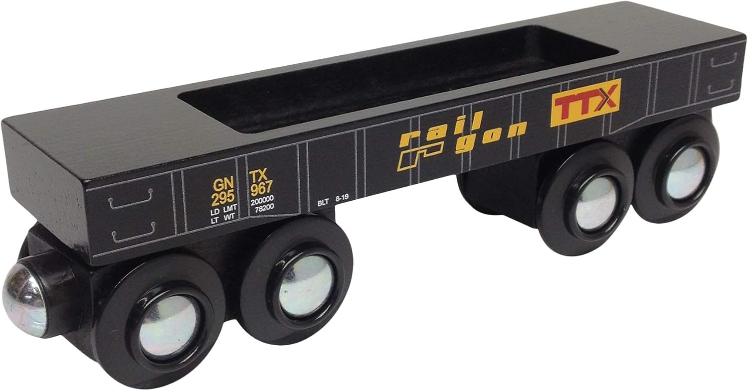 Choo Choo Track &amp; Toy Co. --- TTX Rail Gon Gondola Car Wooden Train