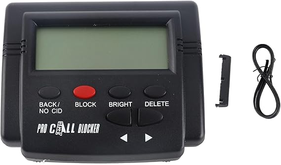 HUIOP Call Blocker for Landline Phones Telephone 2000 Caller ID Box Blocking One Touch Number Block Device Block Unwanted Robocalls and Nuisance Calls,Call Blocker