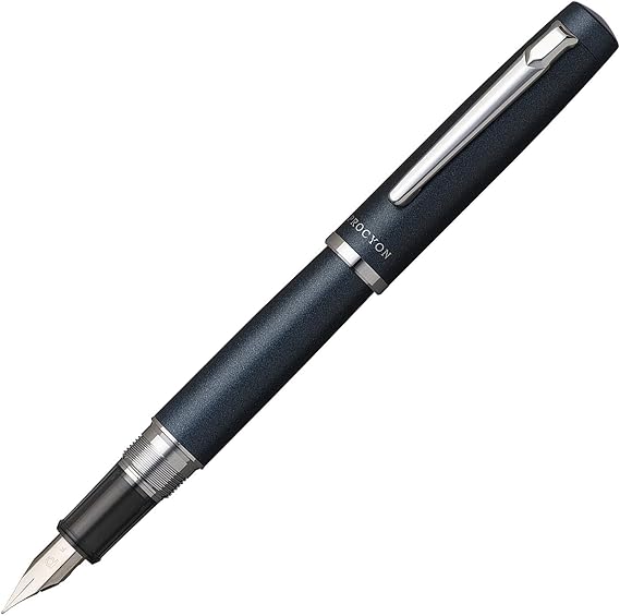 PLATINUM Procyon PNS-5000#50 Fountain Pen/Nib Thicknesses: Medium Medium / Colour: Deep Sea/Handmade/with Gift Box/Fountain Pen Pack of 1