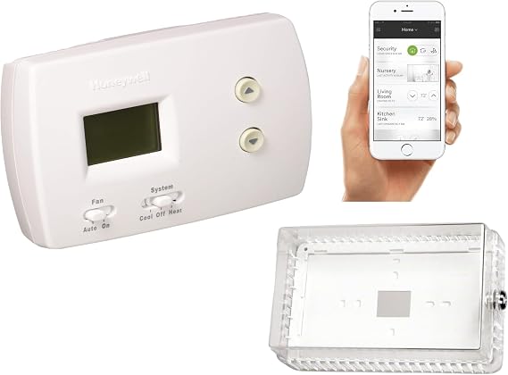 Honeywell TH3110D1008 Pro Non-Programmable Digital Thermostat, 1 Pack, (with Thermostat Cover)