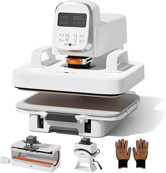 HTVRONT 3 in 1 Auto Heat Press Machine with Adjustable Pressure, 12X10
