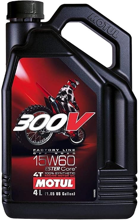 Motul 15W-60 4L 300V 4T Factory Line Ester Core Motorcycle Oil