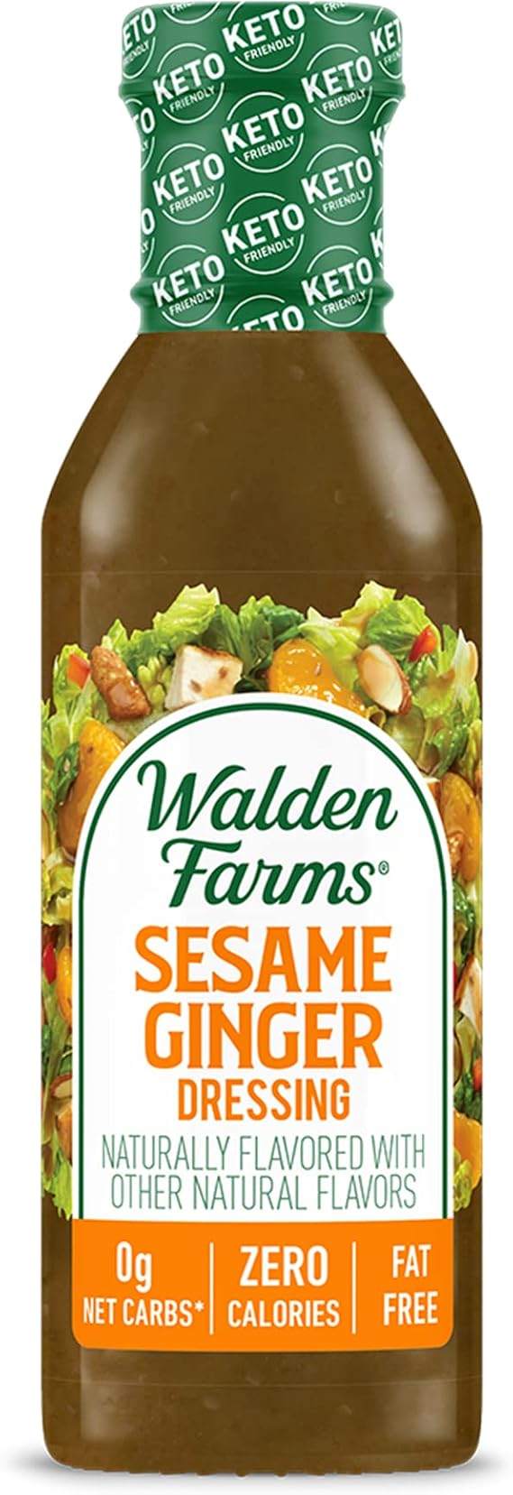 NEW - Walden Farms Salad Dressing, Sesame Ginger - 12 fl. oz. by Walden Farms