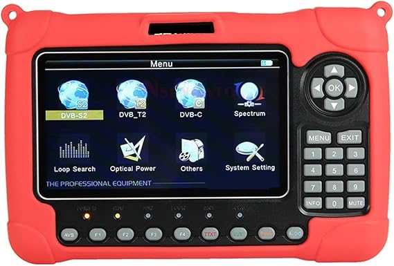 Satellite Finder WS-6980 DVB-S2/T2/C Combo Satellite Signal SatFinder Meter 7" Inch H.265 MPEG-4 Spectrum Analyzer Satellite Sat Finder