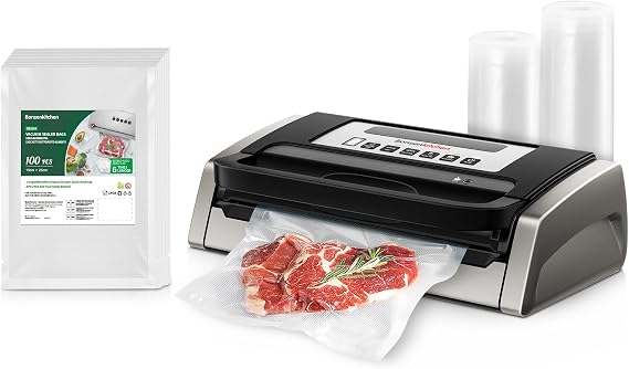 Bonsenkitchen Vacuum Sealer Machine VS4100+100 Pint Bags 6" x 10" VB3204
