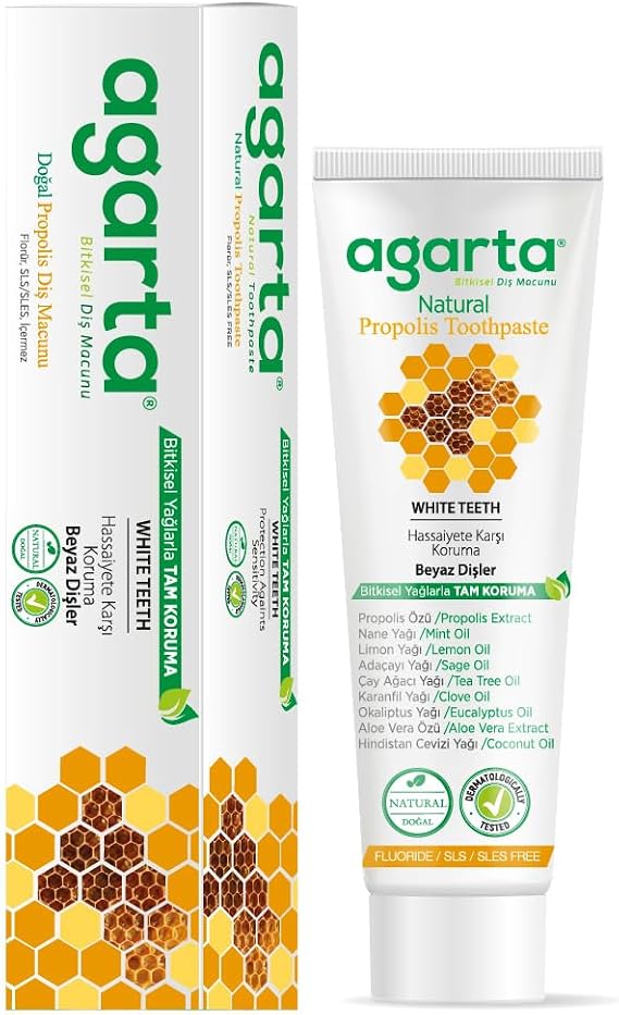 Agarta Doğal Propolisli Florürsüz Diş Macunu 100 ml